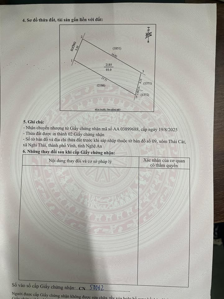 Đất nền chính chủ Vinh Lộc 94m² giá 1.3 tỷ - Cơ hội đầu tư hấp dẫn!