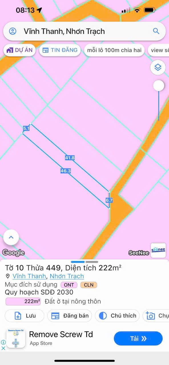 Nhà bán Vĩnh Thanh, Nhơn Trạch 222m² giá 2.714 tỷ - Sân ô tô và vườn cây tuyệt đẹp!