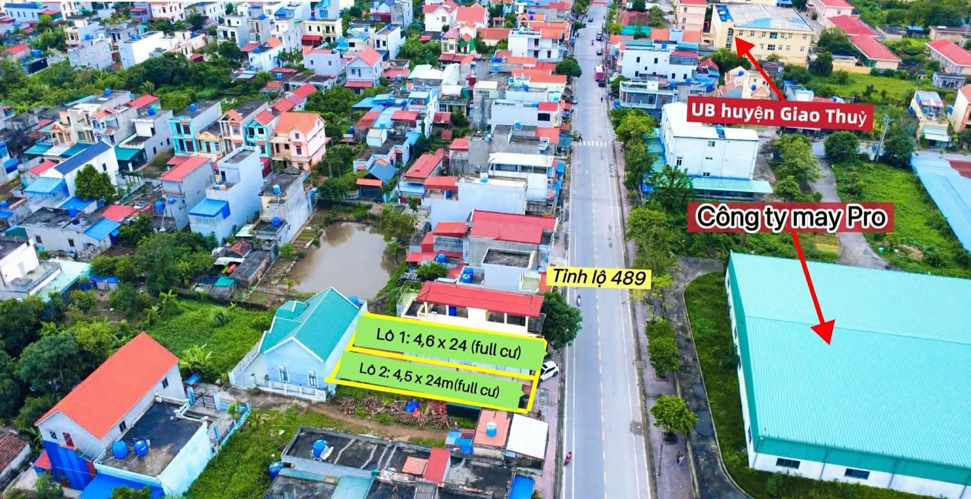 Đất nền Giao Thủy - Thị trấn Ngô Đồng 120m² giá 2 tỷ - Đầu tư sinh lời ngay!