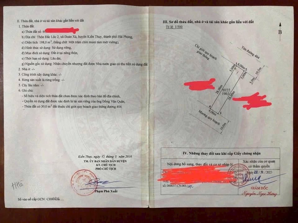 Lô đất Đoàn Xá - Kiến Thụy 198m² giá chỉ 1.791 tỷ - Đầu tư sinh lời cao!