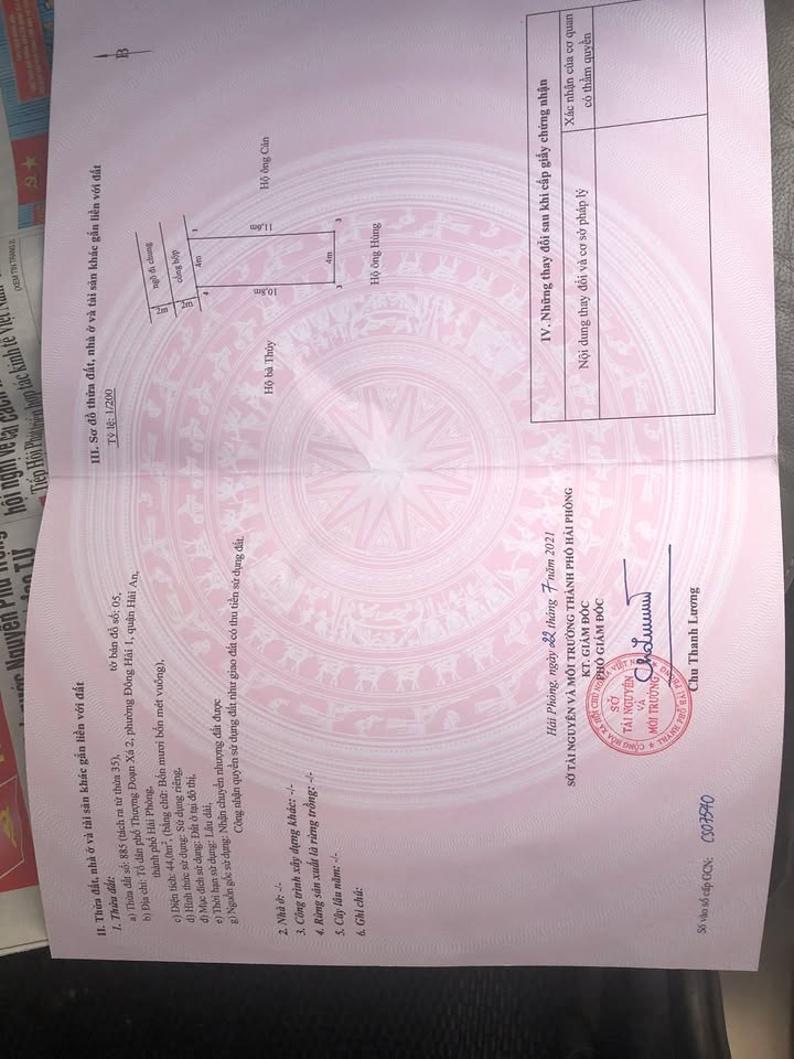 Bán lô đất 44m² đường Bùi Thị Từ Nhiên, Hải An - Giá chỉ 1.1 tỷ, sổ đỏ chính chủ!