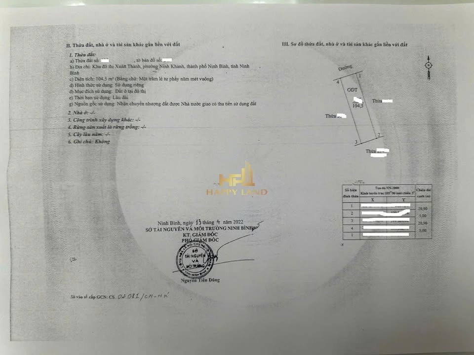 Đất dự án KĐT Xuân Thành, Ninh Bình 105m² chỉ 8 tỷ - Vị trí đắc địa, cơ hội đầu tư hiếm có!