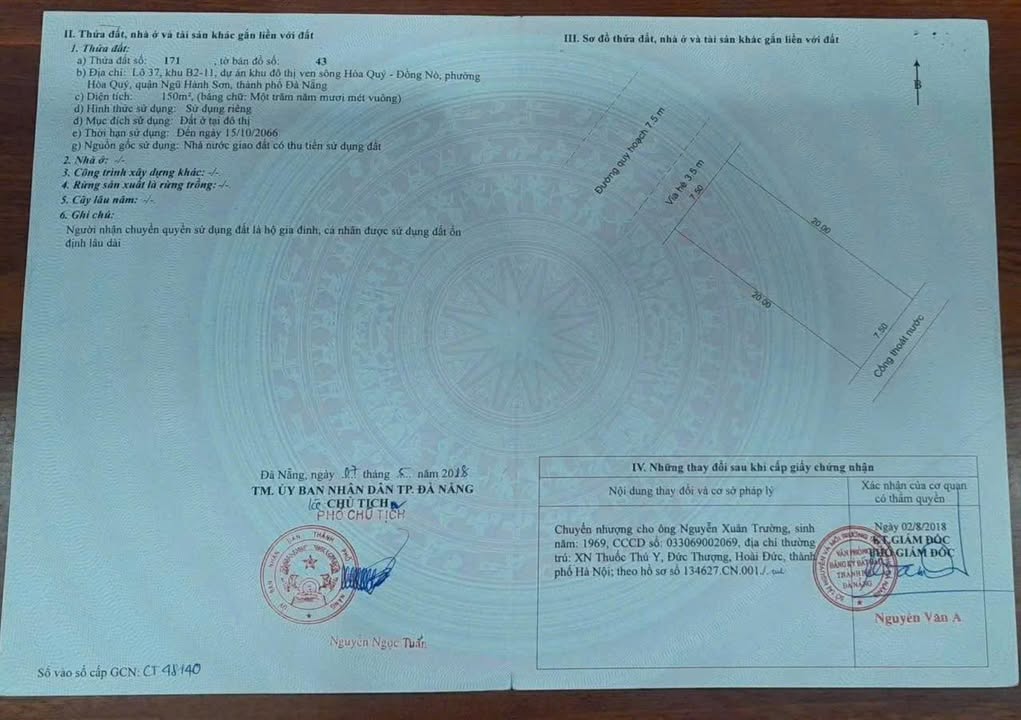 Đất biệt thự Nam Hoà Xuân Đà Nẵng 150m² giá 8.45 tỷ - Vị trí chiến lược hiếm có!