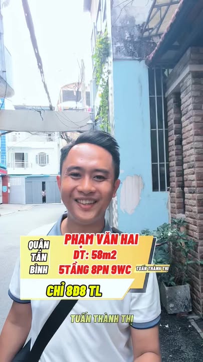 Nhà phố Phạm Văn Hai, Tân Bình 58m² giá 8.8 tỷ - Lô góc 3 mặt thoáng, cho thuê 40 triệu/tháng!