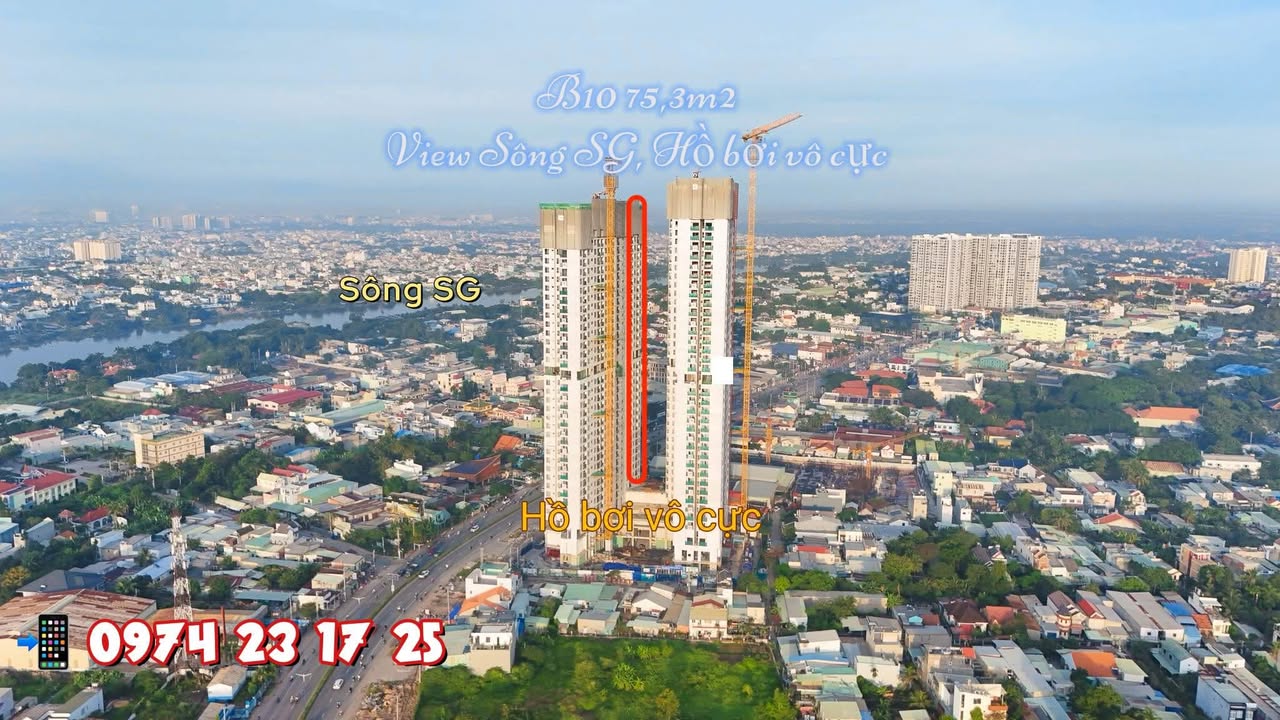 Căn hộ The Emerald 68 Thuận An 75,3m² giá thỏa thuận - View sông Sài Gòn tuyệt đẹp!