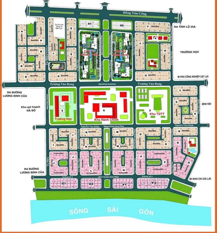 Bán lô đất mặt tiền Đặng Như Mai, Thạnh Mỹ Lợi, Thủ Đức - Diện tích 200m², Giá 90 tỷ