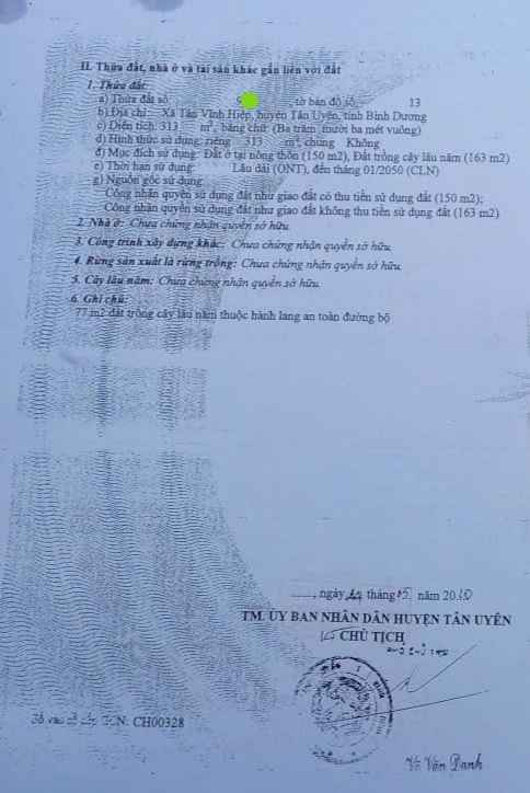 Đất nền Tân Vĩnh Hiệp 313m² giá 6.6 tỷ - Mặt tiền ĐT746, thương lượng tốt!