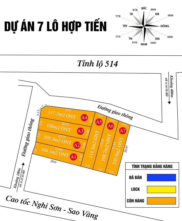 Đất nền dự án Hợp Tiến, Triệu Sơn 116m² - Tiềm năng đầu tư sinh lời!