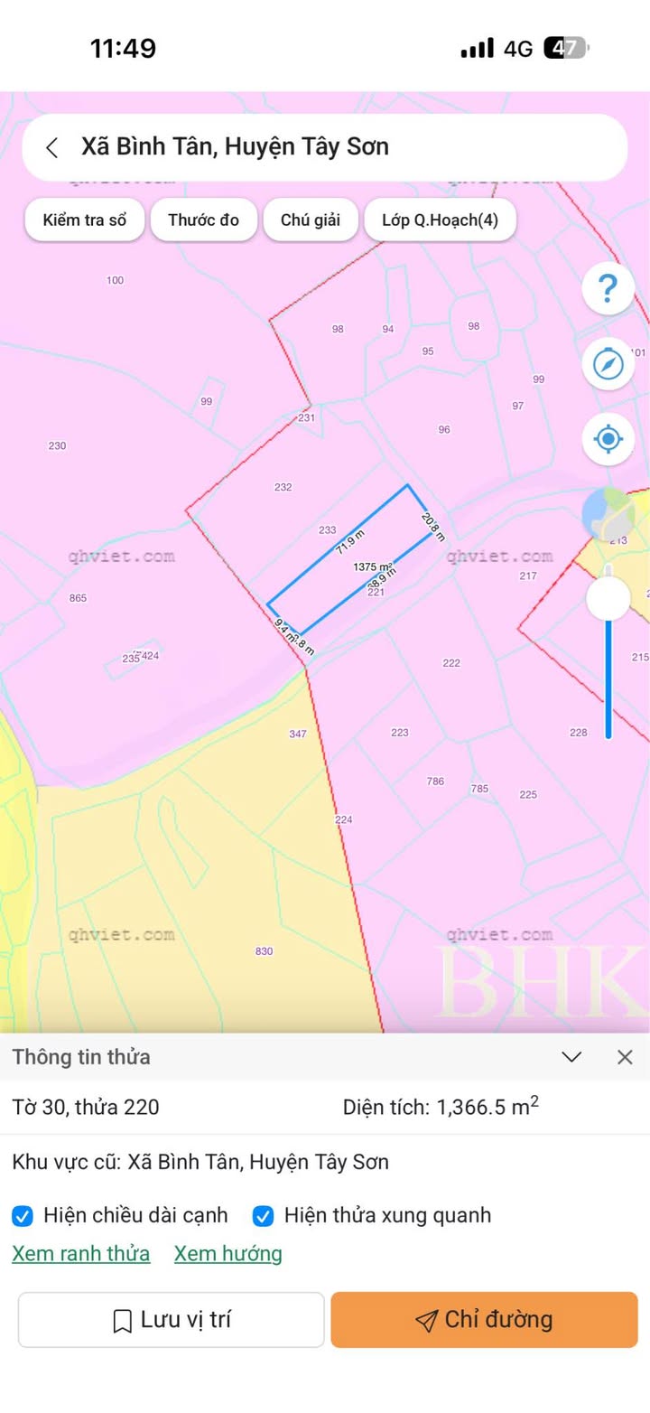 Đất vườn Mỹ Thạch, Bình Tân 1400m² - Đầu tư sinh lời lâu dài!