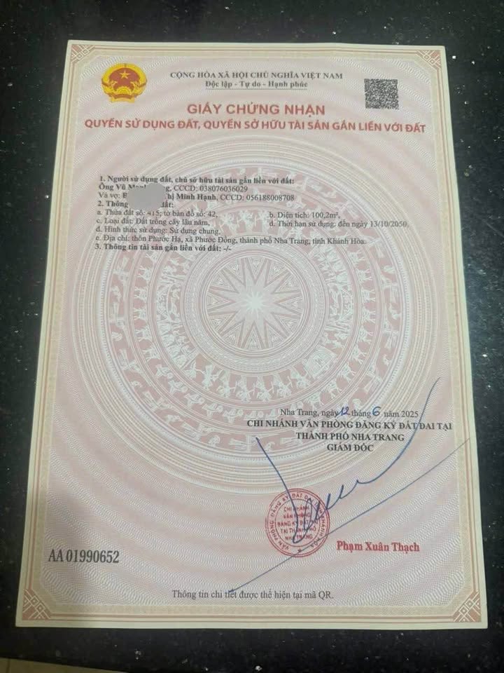 Đất nền hẻm 6 đường Bình Hòa, Nha Trang 100m² giá 750 triệu - Cần tiền bán gấp!