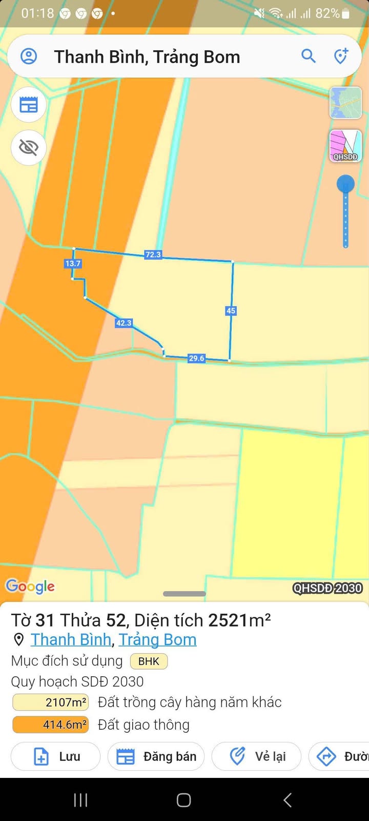 Đất vườn 900m² Bàu Hàm Trảng Bom giá 2 tỷ - Cơ hội đầu tư tiềm năng!
