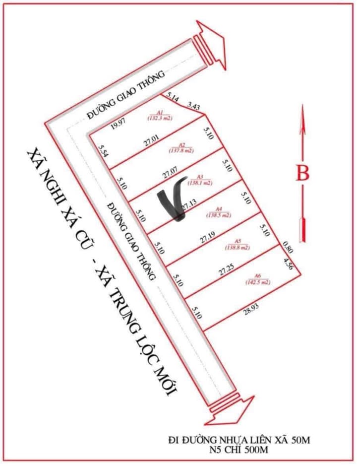 Đất Nghi Xá 138m² giá 700 triệu - Cơ hội đầu tư tuyệt vời!