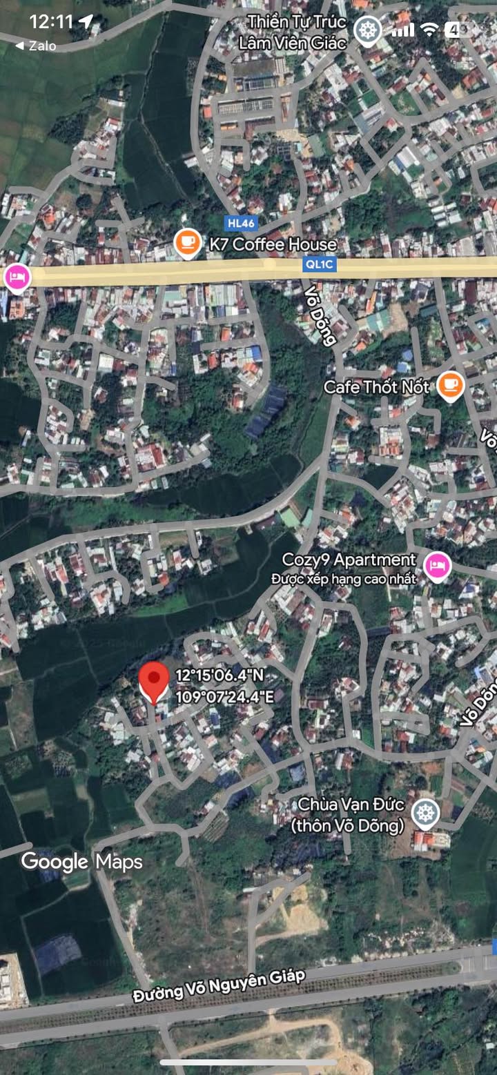 Đất nền Võ Dõng Nha Trang 111m² giá 1.567 tỷ - Đầu tư sinh lời ngay!