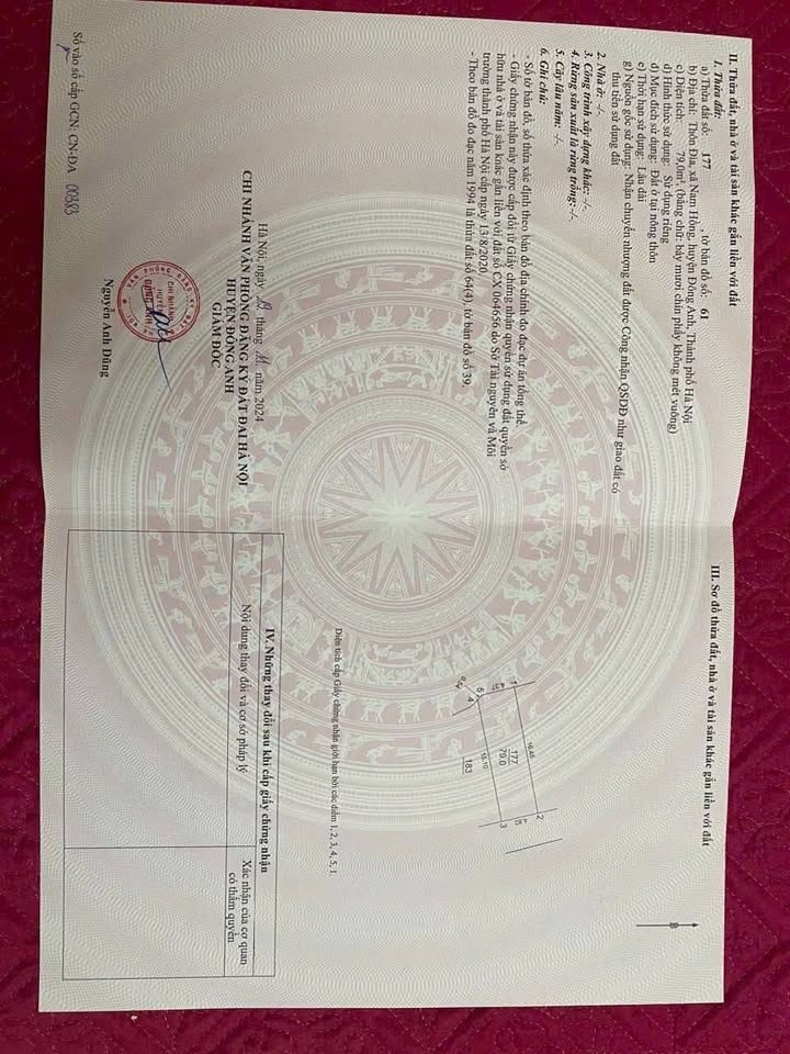 Đất nền 79m² tại Nam Hồng, Đông Anh - Chính chủ bán gấp!