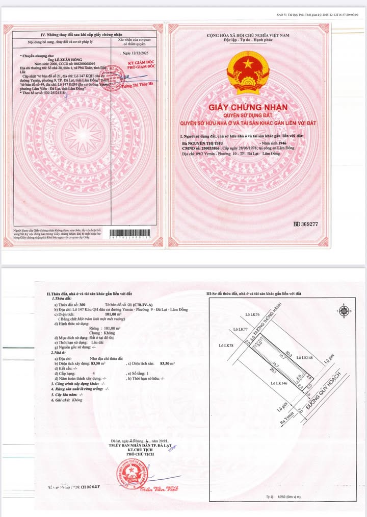 Nhà Yersin P10 Đà Lạt 100m² giá 10.9 tỷ - Khu dân cư sầm uất!