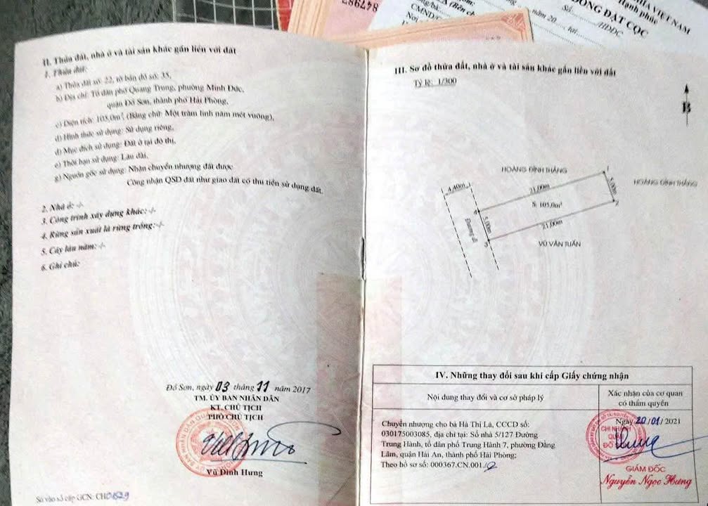 Lô đất 100m² mặt đường Đức Thắng, quận Đồ Sơn - Sổ đỏ chính chủ giá 2.1 tỷ!