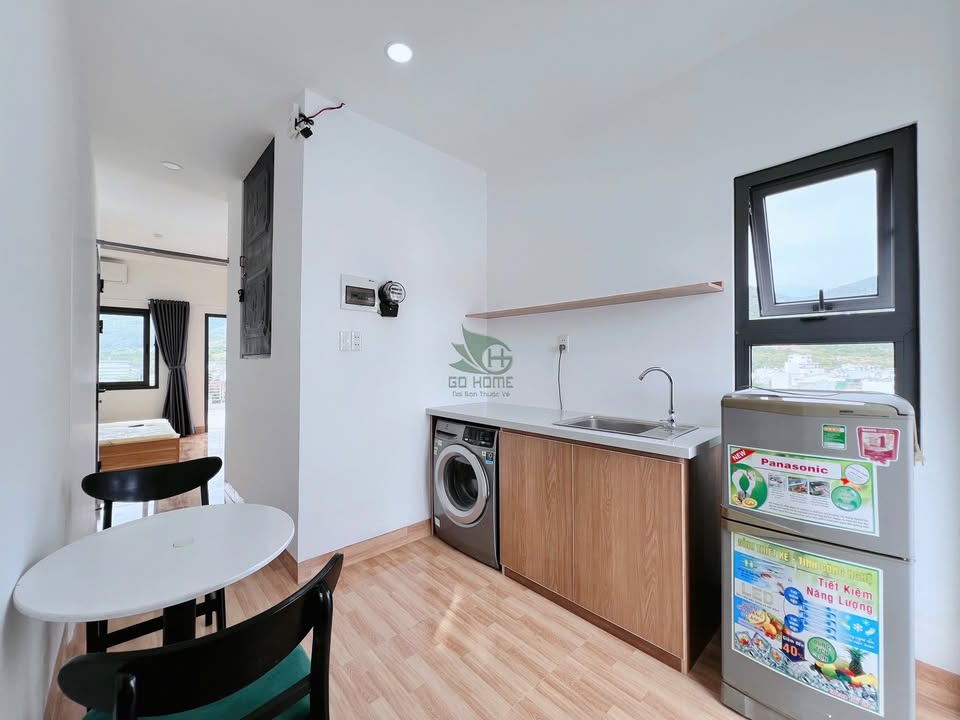 Căn hộ 1 phòng ngủ Vĩnh Hoà 50m² giá 6 triệu - Nội thất đầy đủ, ban công thoáng mát!