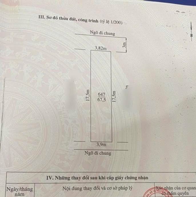 Lô đất Đằng Hải 67.5m² giá 3.04 tỷ - Ô tô vào tận đất