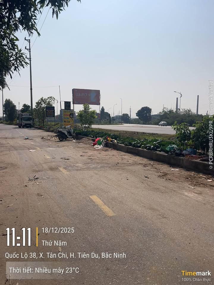 Đất nền mặt đường 38, xã Tân Chi, huyện Tiên Du, 83.6m² - Sổ đỏ chính chủ, giá chỉ 4 tỷ