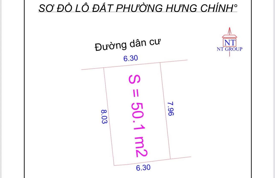 Đất nền Hưng Chính, TP Vinh 50m² giá 1.1 tỷ - Sổ đỏ chính chủ!