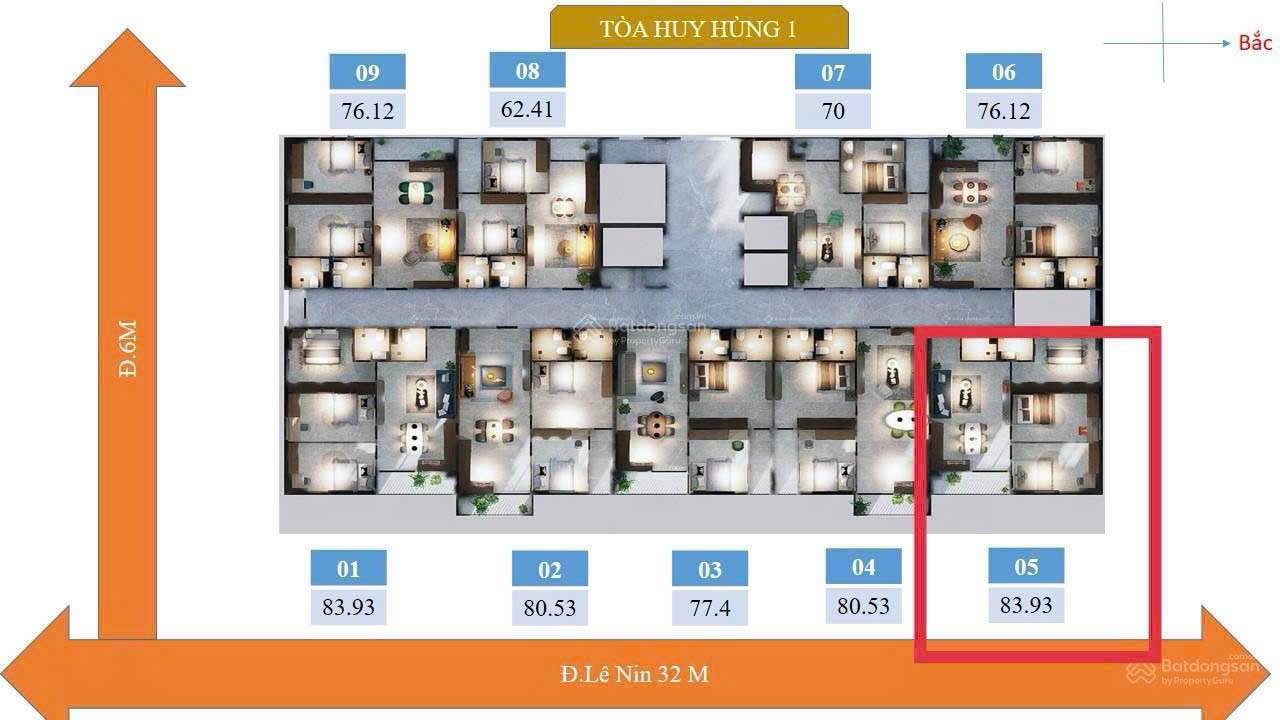 Căn hộ chung cư Huy Hùng Vinh 83m² giá 3 tỷ - Căn góc tuyệt đẹp!