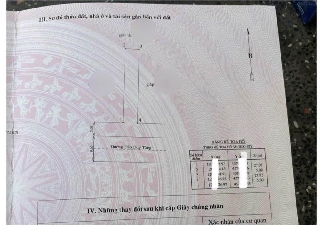 Bán đất thổ cư mặt tiền Đào Duy Tùng, Phú Thủy, 139m² - Đầu tư sinh lời lý tưởng!