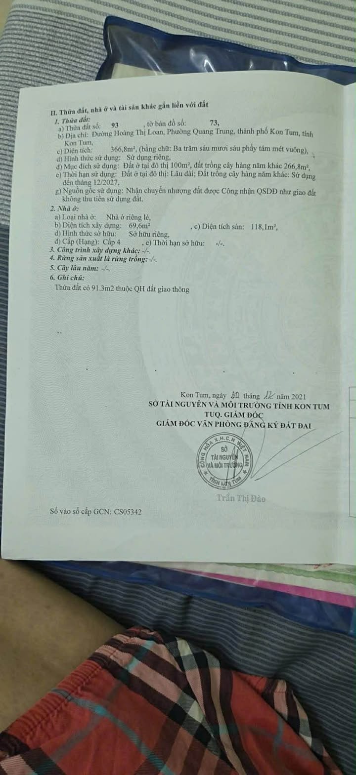 Nhà phố Hoàng Thị Loan, Kon Tum 156.34m² giá 2.5 tỷ - Vị trí kinh doanh sầm uất!