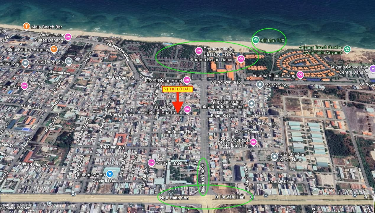 Đất Biển mặt tiền đường Chế Lan Viên, Mỹ An 240m² giá 33 tỷ - Cơ hội đầu tư tuyệt vời!