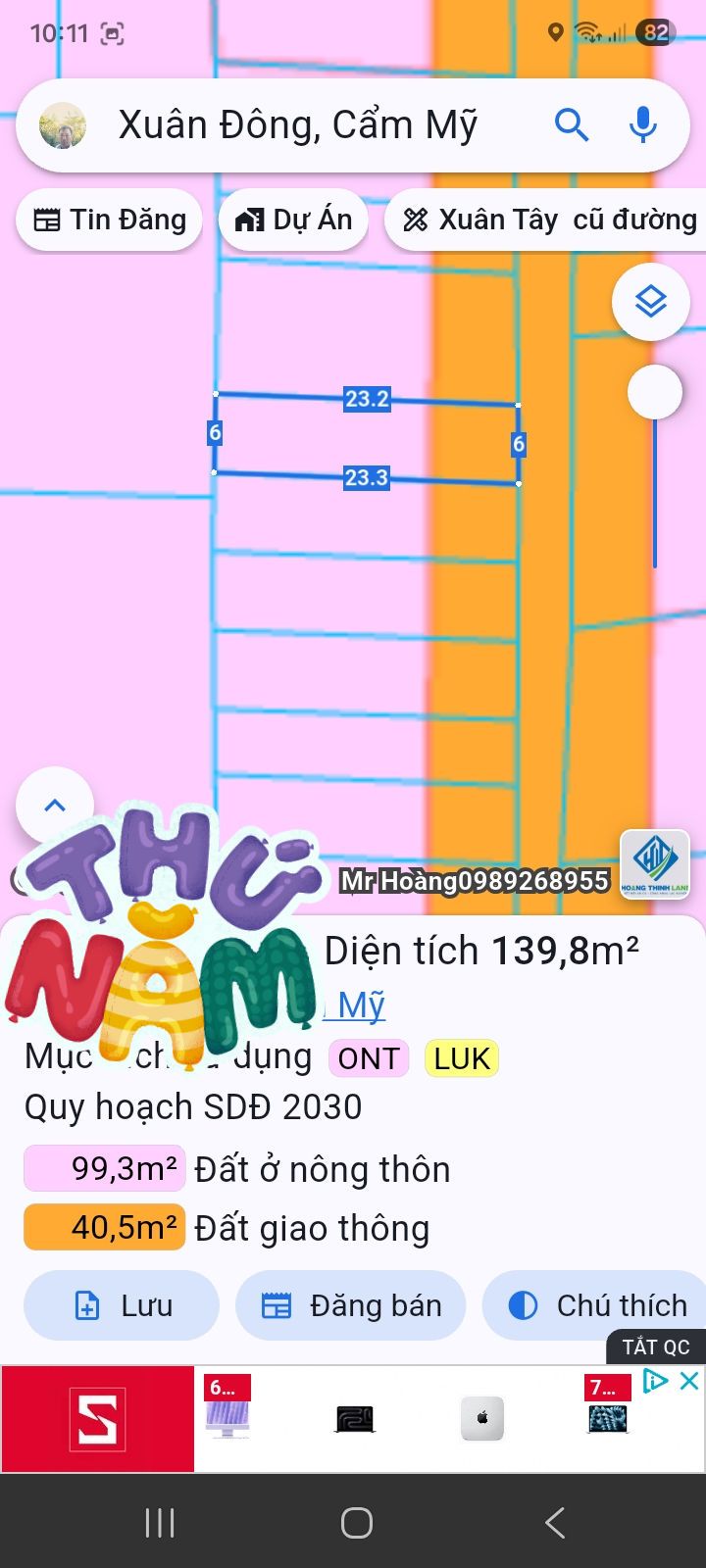 Đất nền Cẩm Mỹ 140,5m² giá 600 triệu - Đầu tư sinh lời ngay!