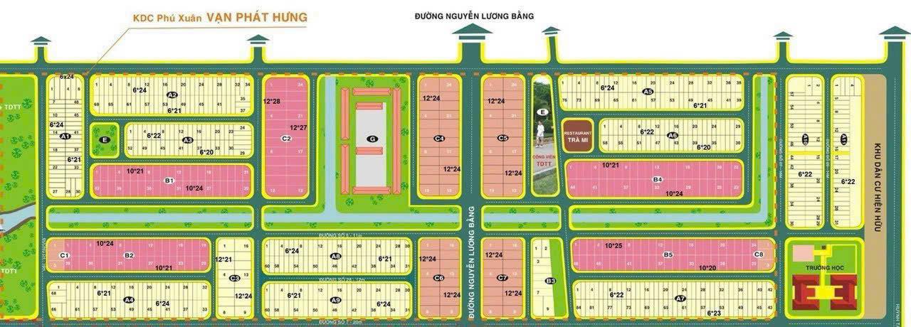 Đất nền KDC Phú Xuân - Nhà Bè 126m² chỉ 6.35 tỷ - Sổ đỏ chính chủ!