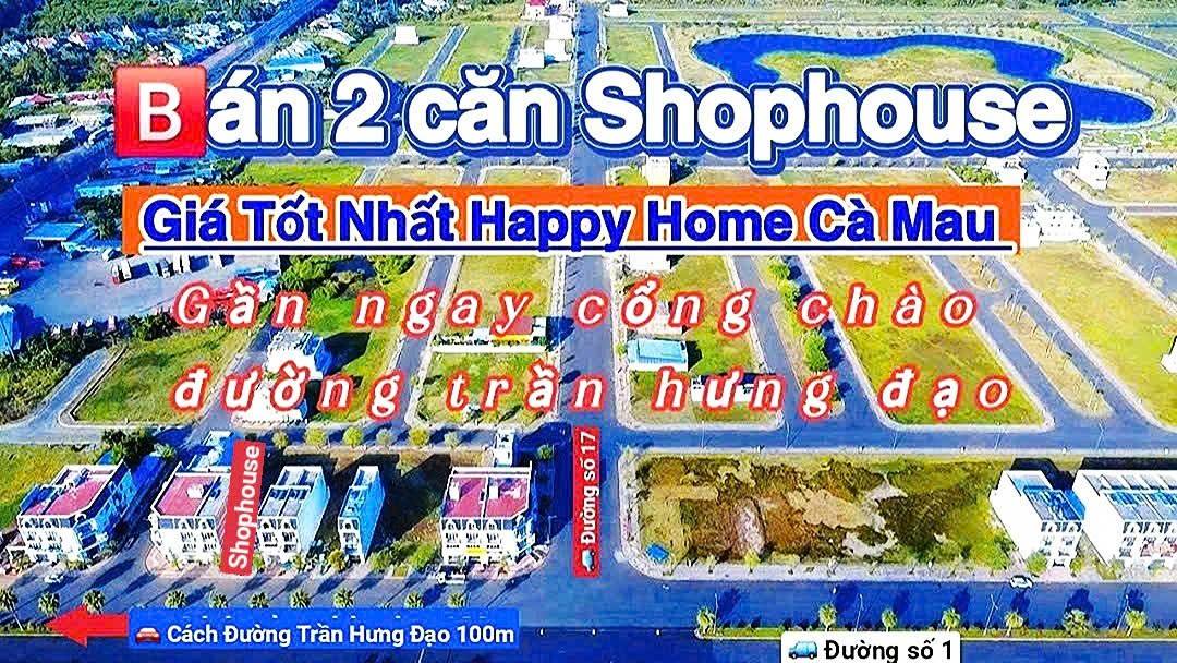 Shophouse đường Trần Hưng Đạo, Cà Mau 250m² giá 9 tỷ - Cơ hội đầu tư tốt!