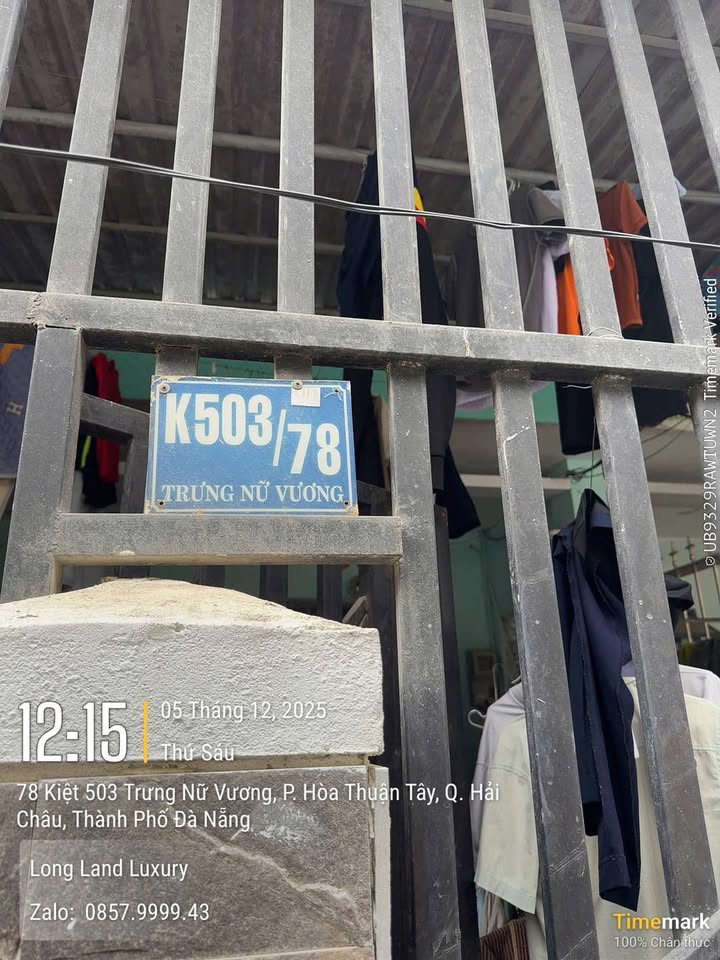 Nhà cấp 4 Kiệt 503/78 Trưng Nữ Vương 77.8m² giá 5.6 tỷ - Cơ hội đầu tư tốt!