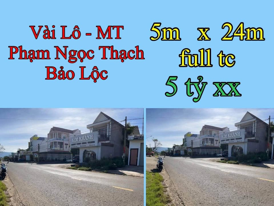 Đất mặt tiền Phạm Ngọc Thạch, Bảo Lộc 120m² giá 5 tỷ - Kinh doanh sầm uất!