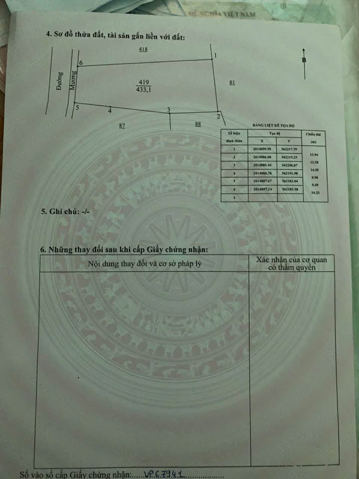Đất nền Cẩm Trung, Cẩm Xuyên 433m² - Gần Quốc lộ 1A, phù hợp kinh doanh