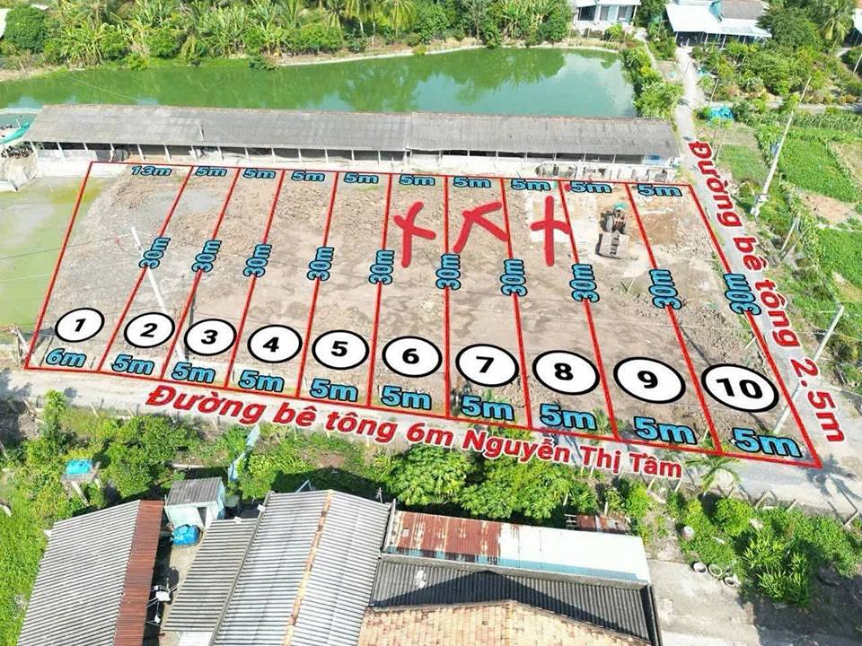 Đất nền tại Bình Lãng, Tân Trụ, Long An 150m² giá 550 triệu - Sổ hồng chính chủ!