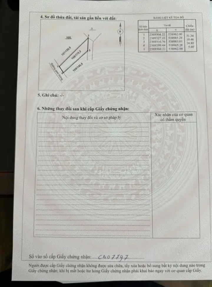 Đất thổ cư Cẩm Khê 174m² giá thỏa thuận - Mặt tiền rộng 5m80, ô tô vào tận đất!