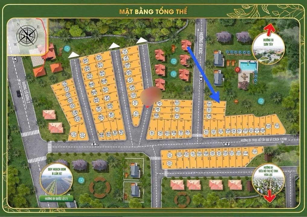 Đất nền Cổ Đông Sơn Tây 63m² giá 2 tỷ - Đường thông thoáng, tiện lợi kết nối!