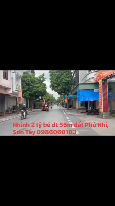 Đất Phú Nhi, Sơn Tây 55m² giá 2 tỷ - Đường thông ô tô, tiện ích đầy đủ!