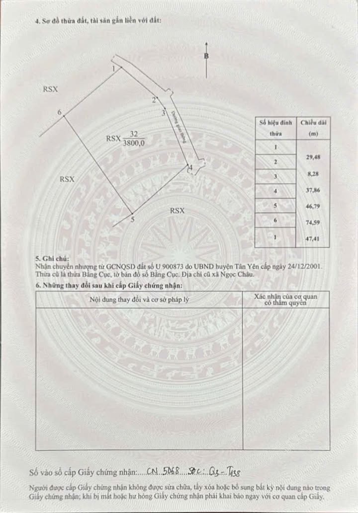 Đất đồi Ngọc Châu Tân Yên 3.800m² giá 1 tỷ - Cơ hội đầu tư hấp dẫn!