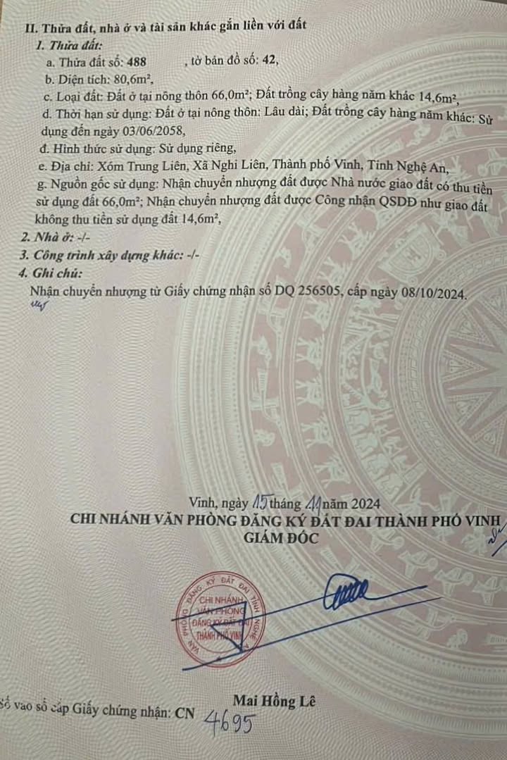 Đất nền xóm Tây Liên, Nghi Liên 80m² giá 2 tỷ - Lô góc thoáng mát, xây dựng tiện lợi!