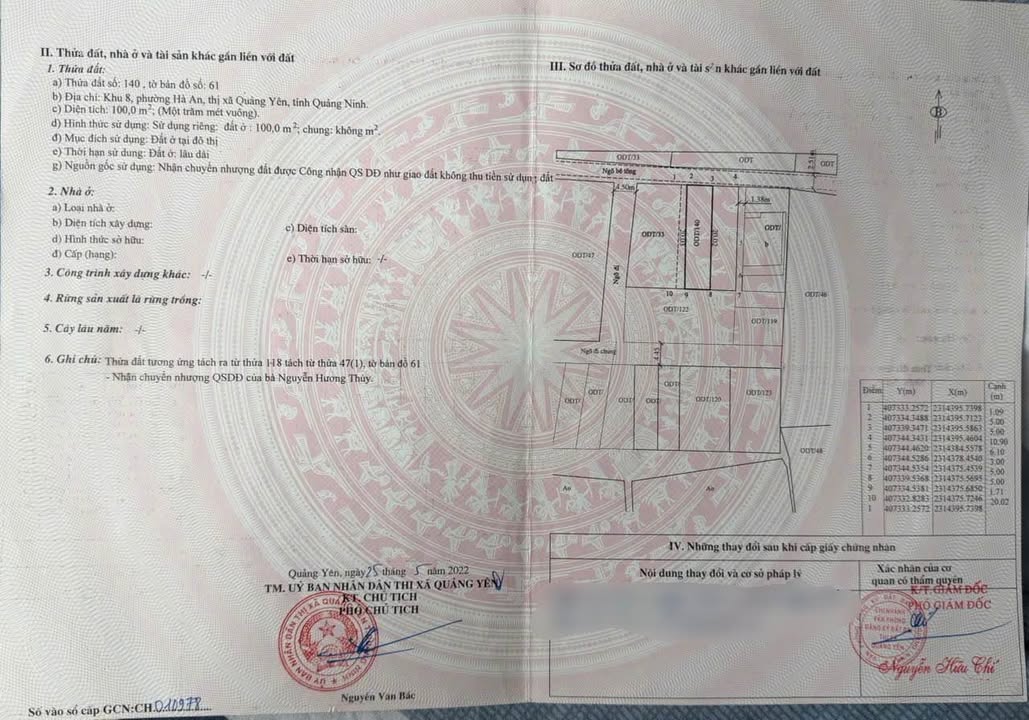 Đất khu 8 Hà An, Quảng Yên 100m² giá 1.1 tỷ - Đầu tư sinh lời ngay!