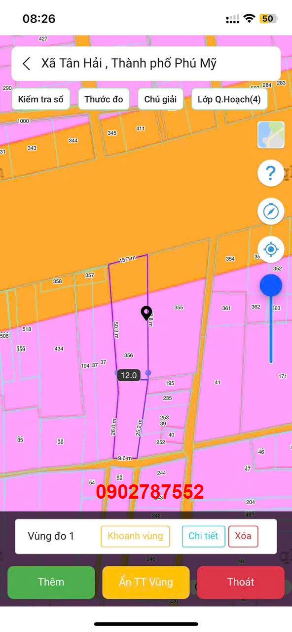 Đất 2 mặt tiền kinh doanh đường QL 51, Phường Tân Hải, 1256m² giá 11 tỷ - Cơ hội đầu tư tuyệt vời!