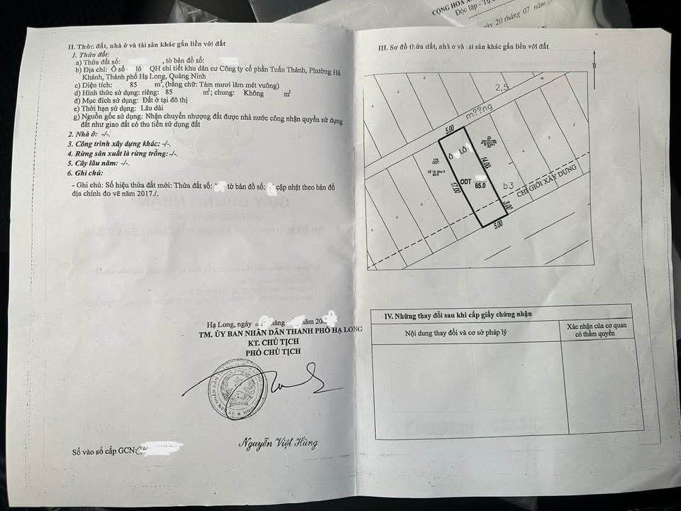 Đất KĐT Tuấn Thành Hạ Long 85m² giá chỉ 2,5 tỷ - Cơ hội đầu tư tuyệt vời!