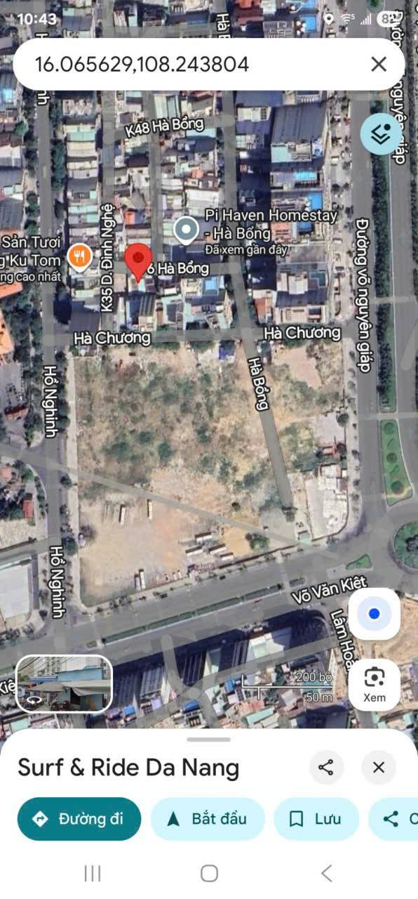 Đất Kiệt Hà Bổng Đà Nẵng 65m² giá 10 tỷ - Tiện ích thuận lợi gần biển!