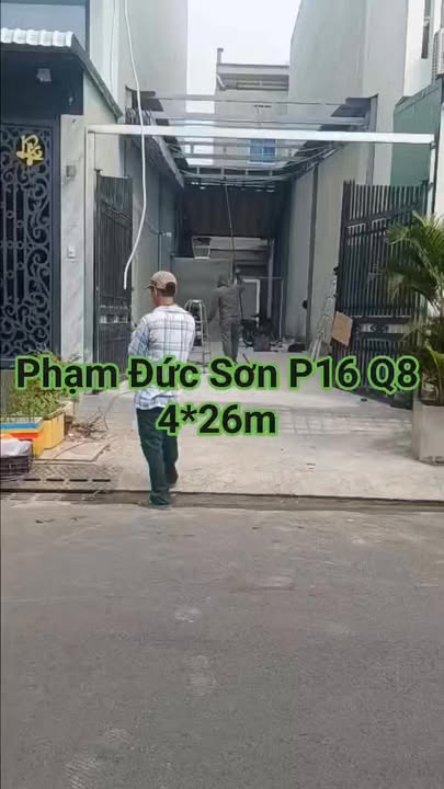Cho thuê mặt bằng kinh doanh đường Phạm Đức Sơn, quận 8, diện tích 104m², giá chỉ 8.5 triệu/tháng!