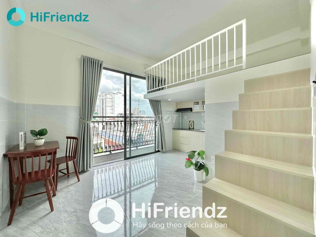 Căn hộ Duplex Bancol 45m² giá 6 triệu - Full nội thất, cửa sổ thoáng mát!
