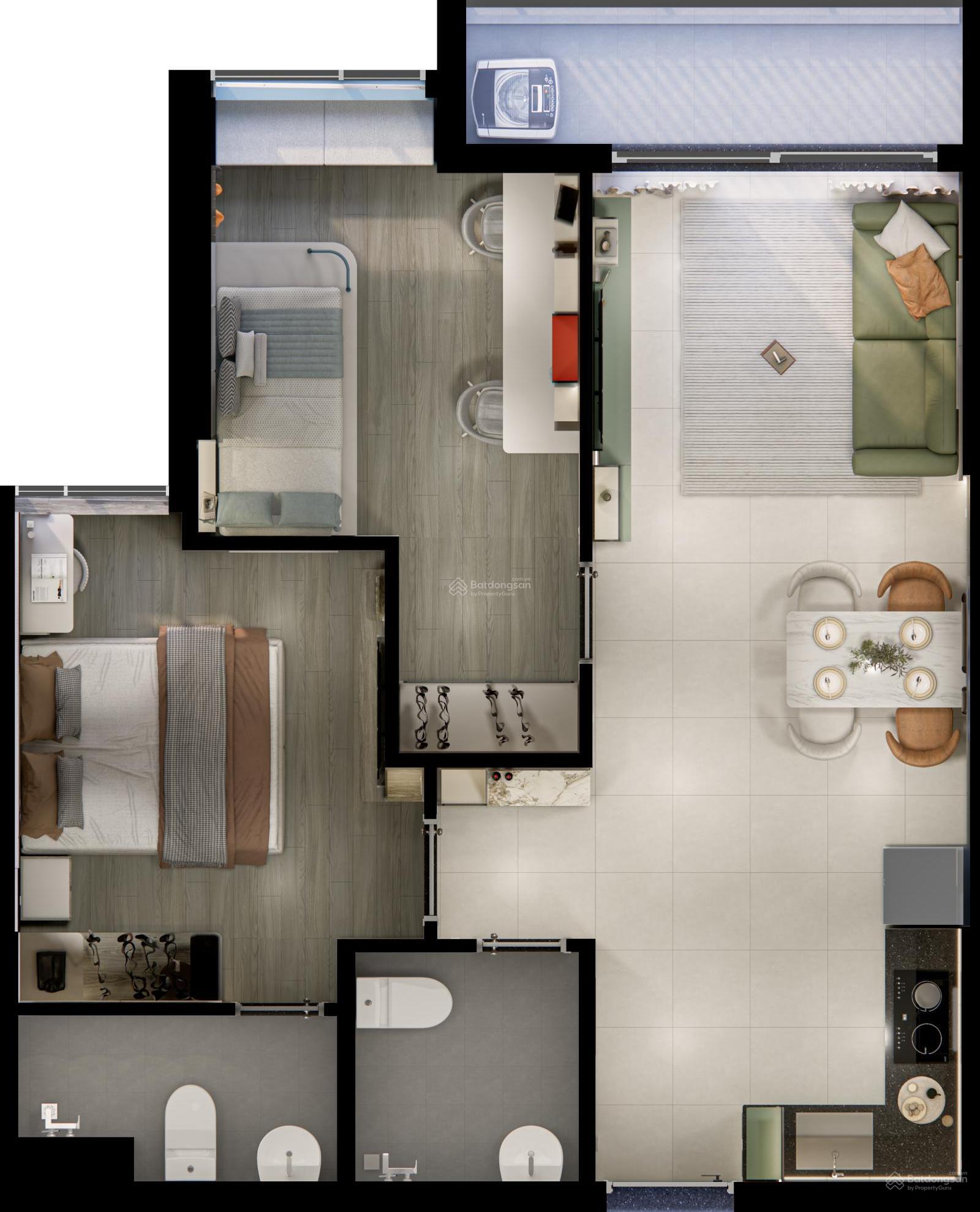 Căn hộ Bcons NewSky QL13, 2PN giá 2.35 tỷ - Cơ hội vàng tại Đông Sài Gòn!