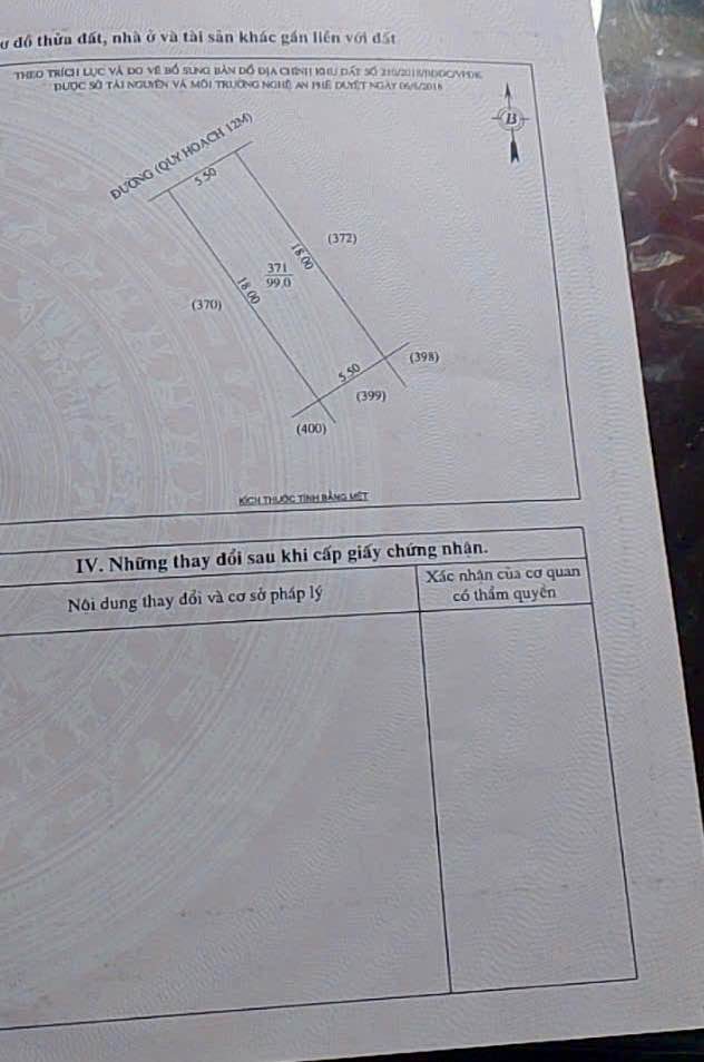 Đất dự án Nam Lê Lợi Vinh 99m² giá 4 tỷ - Đường thảm nhựa rộng 12m