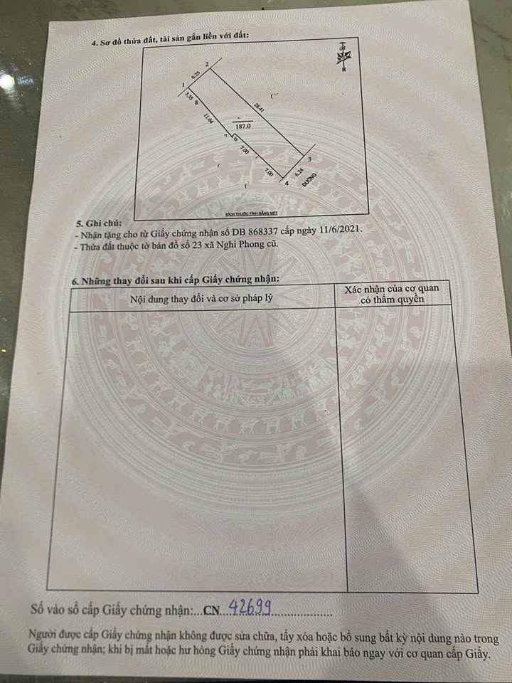 Đất nền Khối 9 Nghi Phong, Vinh 187m² giá 2.9 tỷ - Tiềm năng đầu tư lớn!