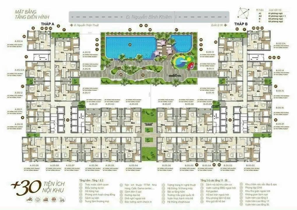 Căn hộ HT Pearl Dĩ An 73m² giá 7 triệu - Chính chủ cho thuê ngay!